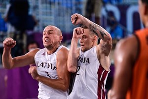 Latvija sugebėjo prasibrauti į krepšinio 3x3 pusfinalį – kovos dėl Tokijo medalių