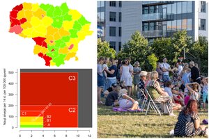 Lietuvoje – sparčiai pildosi raudonų COVID-19 savivaldybių gretos: į pavojingą zoną žengė Vilnius