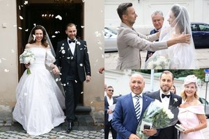 Bažnyčioje susituokė deimantų karalienės Danos Ribas sūnus Alonas ir jo išrinktoji Kristina