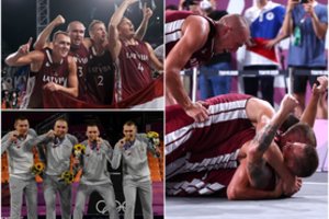 Latvijos krepšinio federacijos gėda: prieš olimpiadą norėjo apgaule keisti Tokijuje trys prieš tris čempionais tapusius „chuliganus“