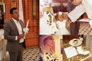 Petras Gražulis ir Birutė Navickaitė pakrikštijo jųdviejų dukrą