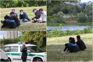 Kaune sustabdytas autobusiukas su neteisėtais migrantais, atskubėjo gausios policijos pajėgos