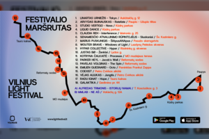 Įspūdingas Vilniaus šviesų festivalis pristato naują maršrutą