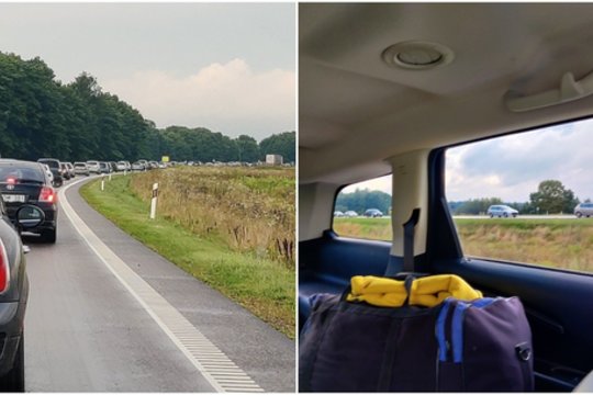 Perspėja apie kamštį keliaujant Vilniaus link: „Kelionė namo prailgs ne vienam“