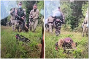 Baltarusių išplatintą vaizdo medžiagą iš pasienio lietuviai vadina melagiena