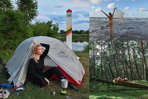 J. Leonavičiūtę užbūrė Nida: 370 km įveikė dviračiu, o paplūdimyje nusimetė drabužius