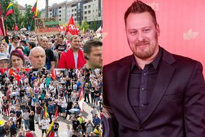 Mitinge dalyvavusio Viliaus Tarasovo įrašas pakurstė aistras: žinomi žmonės negaili atlikėjui kirčių