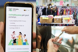 Vyriausybė nusprendė: neturintiems galimybių paso nuo rugsėjo 13 d. užsivers didesnės parduotuvės, grožio salonai ir kitos veiklos