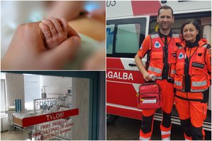 Kauno rajone – drama gimdyvės namuose: greitosios medikai išgelbėjo nekvėpuojantį kūdikį