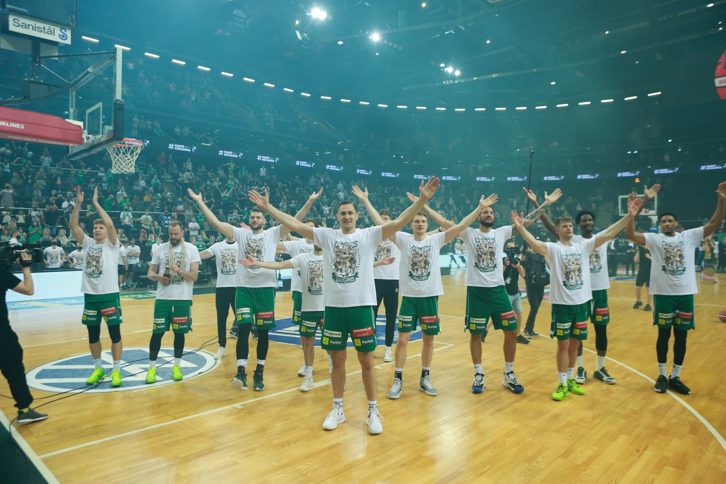 Kauno ekipos krepšininkai išsirinko savo marškinėlių numerius.<br>G.Bitvinsko nuotr.