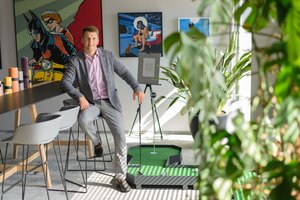 Klaipėdietis karys sumeistravo nematytus golfo takelius: galima sudėlioti kaip „Lego“