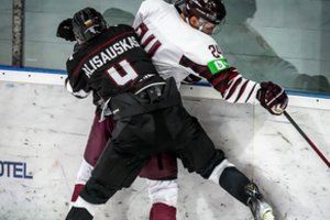 N. Ališauskas pasižymėjo įvarčiu į Latvijos rinktinės vartus