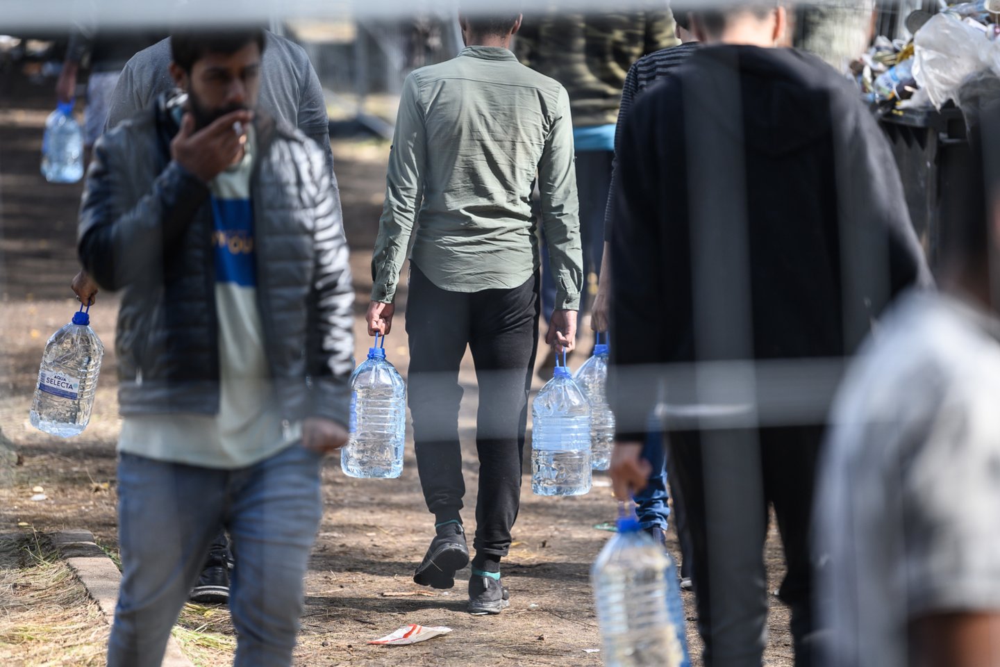 Migrantų stovykla Rūdninkuose.