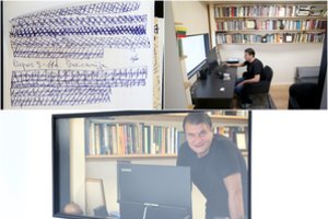 Darbo stalą atstojo ir statybinis ožys