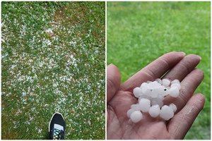 Per Lietuvą keliauja kruša: Žemaitiją jau atvėsino ledukai 