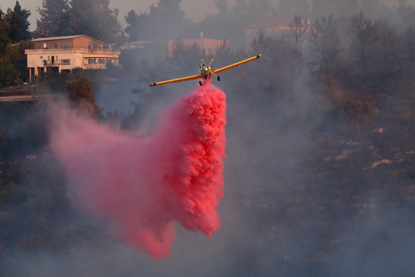 Izraelis prašo sąjungininkų pagalbos kovojant su gamtiniais gaisrais prie Jeruzalės<br>EPA-ELTA nuotr.
