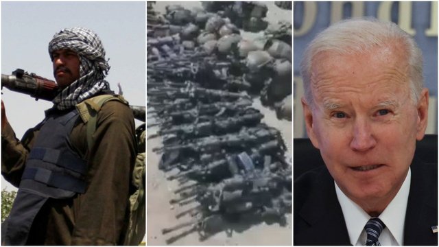 Talibų rankose – JAV ginklai už milijonus dolerių: J. Bideno patarėjas tvirtina nieko nežinantis