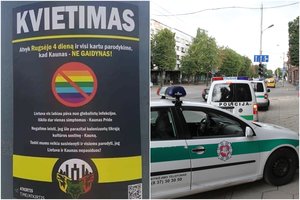 Prieš LGBT eitynes Kaune plinta agresyvūs „atsišaukimai“, policija žada griežtą reakciją į smurtą ir provokacijas