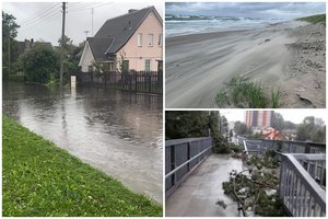 Audra pridarė nemažai žalos Klaipėdoje bei Palangoje: nuostoliai vis dar skaičiuojami 