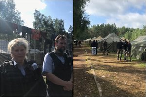 Migrantų stovyklą saugantys pataisos įstaigų pareigūnai: didžiausia problema – šaltis ir jų pačių nesutarimai