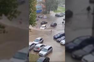 Klaipėdos rajone – stichinė liūtis: per mažiau nei dvi paras iškrito mėnesio kritulių norma