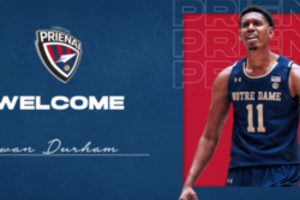 Prienų komanda pasipildė NBA Vasaros lygoje žaidusiu aukštaūgiu J. Durhamu