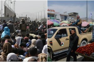 Kabulo kontrastai – iš arti: tik šūviais suvaldoma minia oro uoste ir nepasikeitęs gyvenimas mieste