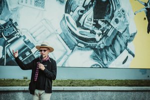 Ray Bartkus Marijampolėje sukūrė įspūdingo dydžio – 21 metro aukščio – meno kūrinį