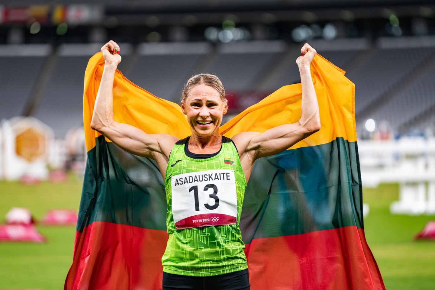 L.Asadauskaitė-Zadneprovskienė buvo vienintelė, kuri Tokijuje Lietuvai iškovojo medalį. <br>V.Dranginio/LTOK nuotr.