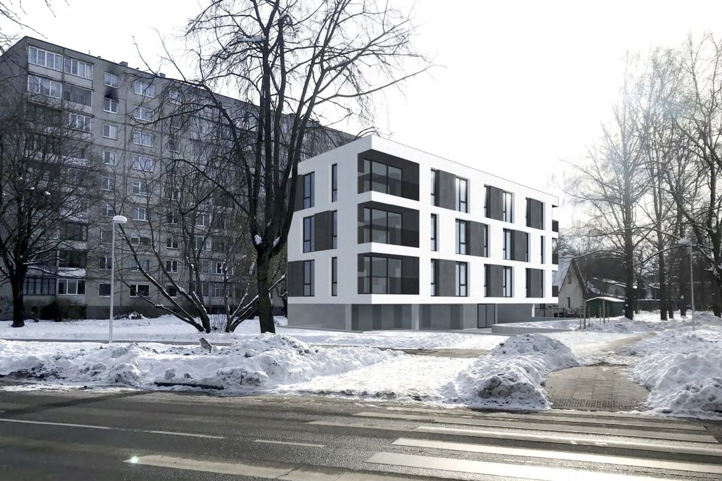 Minties g. 42 namo gyventojų nenudžiugino žinia apie greitai kaimynystėje planuojamą statyti daugiabutį gyvenamąjį namą.<br>„Made in Vilnius“ vizual. ir pav.