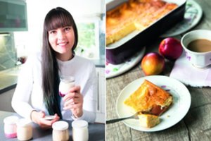 Varškės apkepas su nektarinais: Austrijoje pripažintos lietuvės šefės receptas