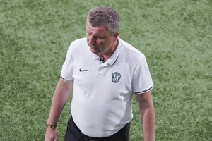 „Žalgirio“ treneris V. Čeburinas apie išslydusį šansą žaisti UEFA Konferencijos lygoje: „Atsitiesti nesugebėjome“