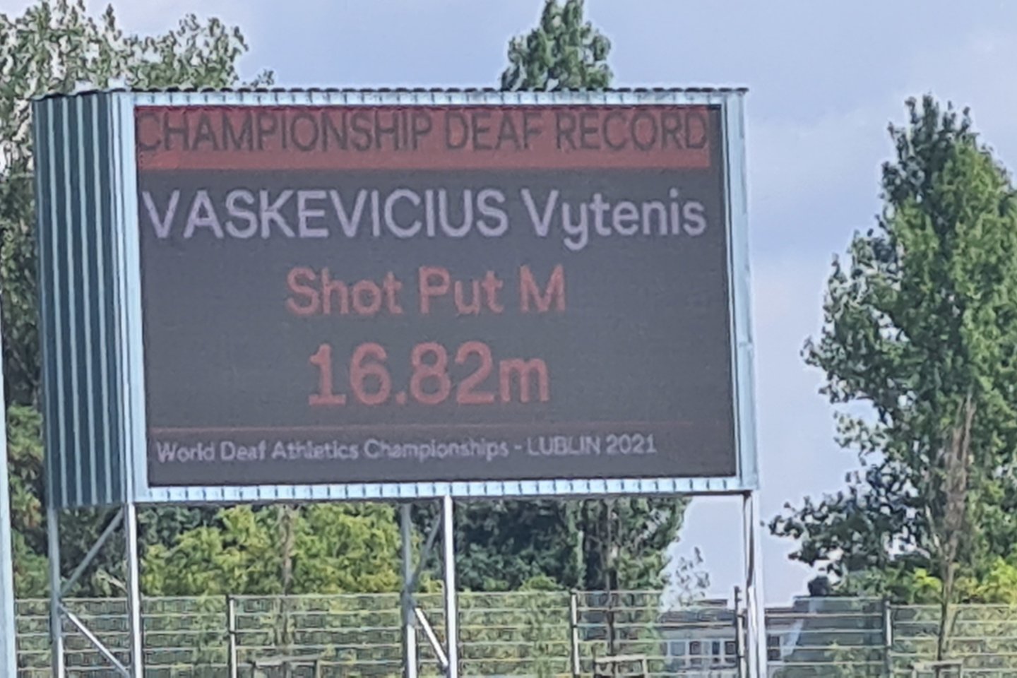 Vytenio Ivaškevičiaus triumfu baigėsi pasaulio kurčiųjų lengvosios atletikos čempionatas<br> M.Stankevičiaus nuotr.