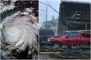 Siaubą keliantis uraganas „Ida“ smogė Naujajam Orleanui: vėjo greitis siekia 153 km/val.