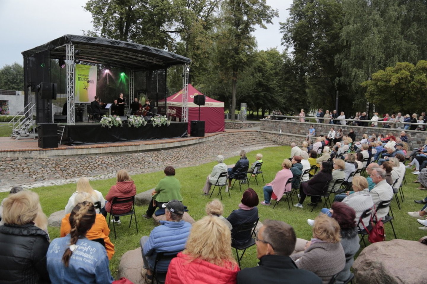 Sekmadienio vakarą išskirtine, festivalio „Marijampolė Music Park“ užsakymu sukurta programa „Paricija Kaas Projektas“ baigėsi aštuntasis MMP festivalis.<br>R. Pasiliausko nuotr.