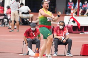 Andrius Skuja įgijo dar daugiau patirties – Tokijo paralimpinių žaidynių rutulio stūmimo rungtyje buvo septintas