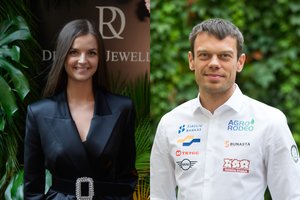 Tituluota gražuolė Gabrielė Martirosian ir „Dakaro džentelmenas“ Vaidotas Žala nebeslepia jausmų vienas kitam