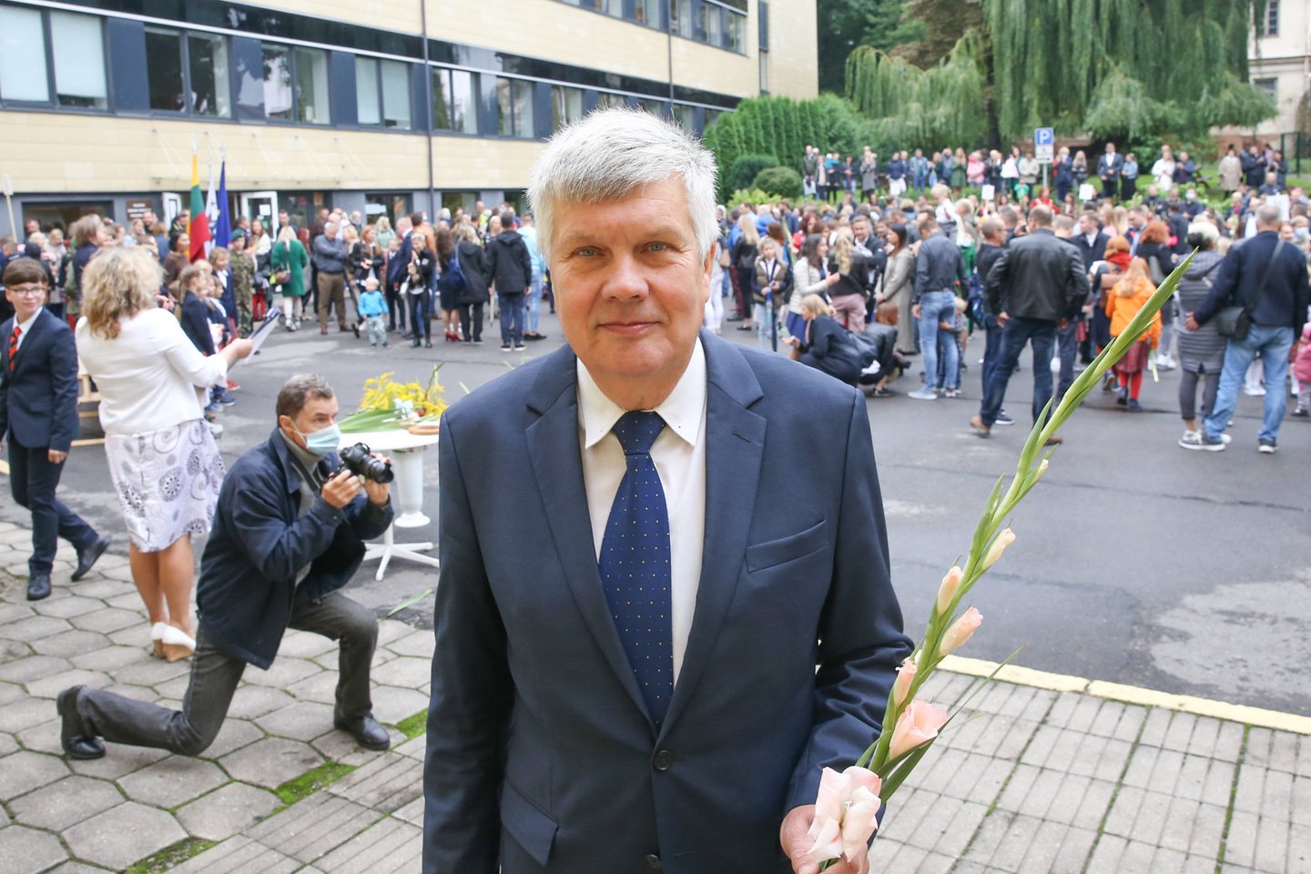  Vilniaus Antano Vienuolio progimnazijos vadovas K. Subačius.<br> R.Danisevičiaus nuotr.
