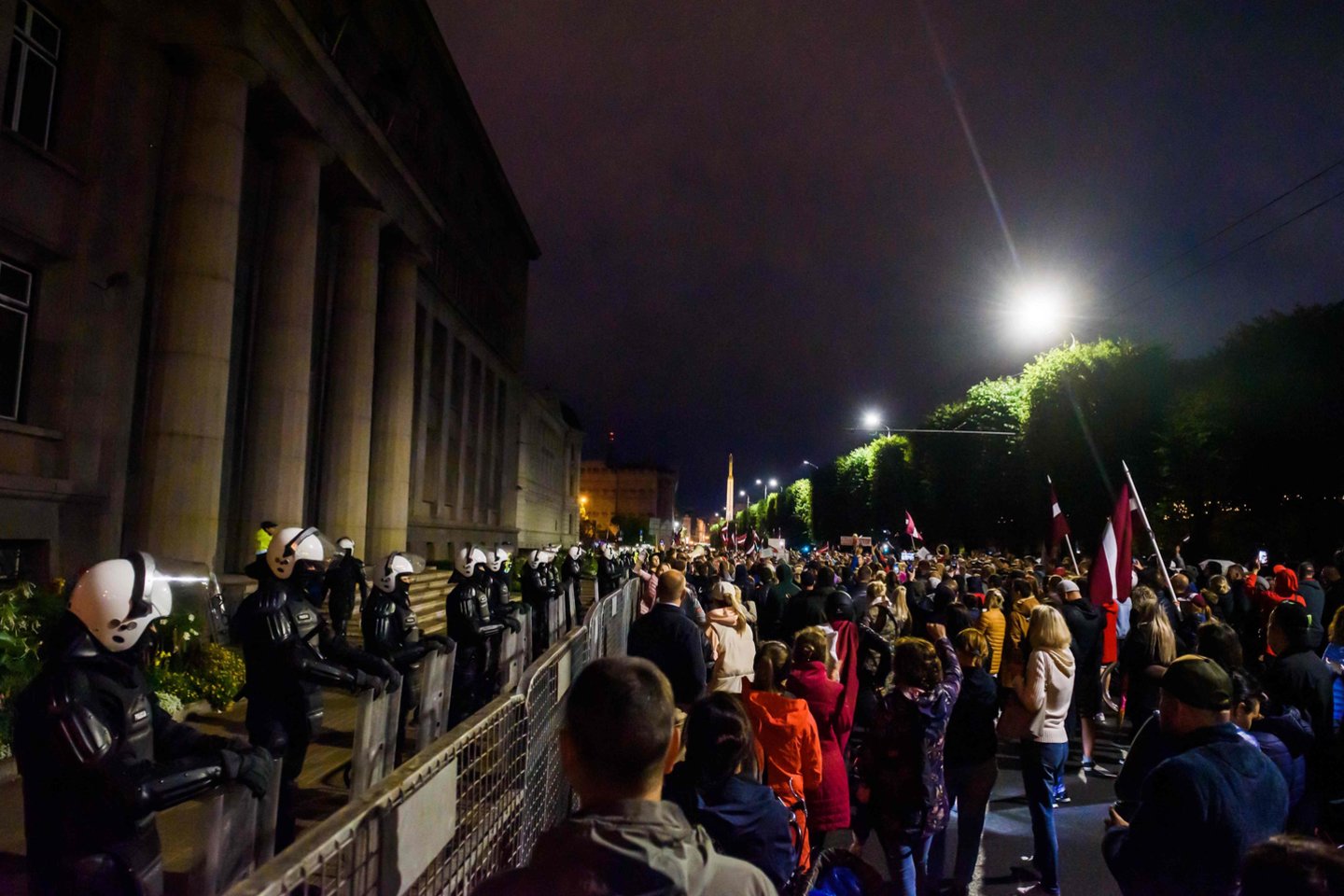 Protestas Latvijoje.<br>AFP/Scanpix nuotr.
