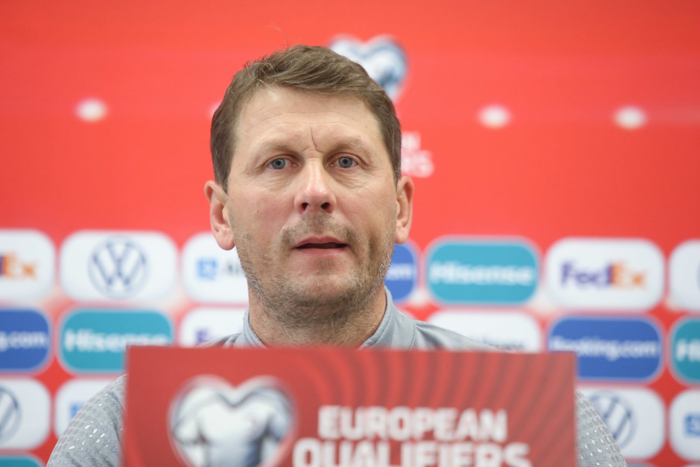 T.Ražanauskas tapo laikinuoju Lietuvos futbolo rinktinės treneriu.<br>R.Danisevičiaus nuotr.