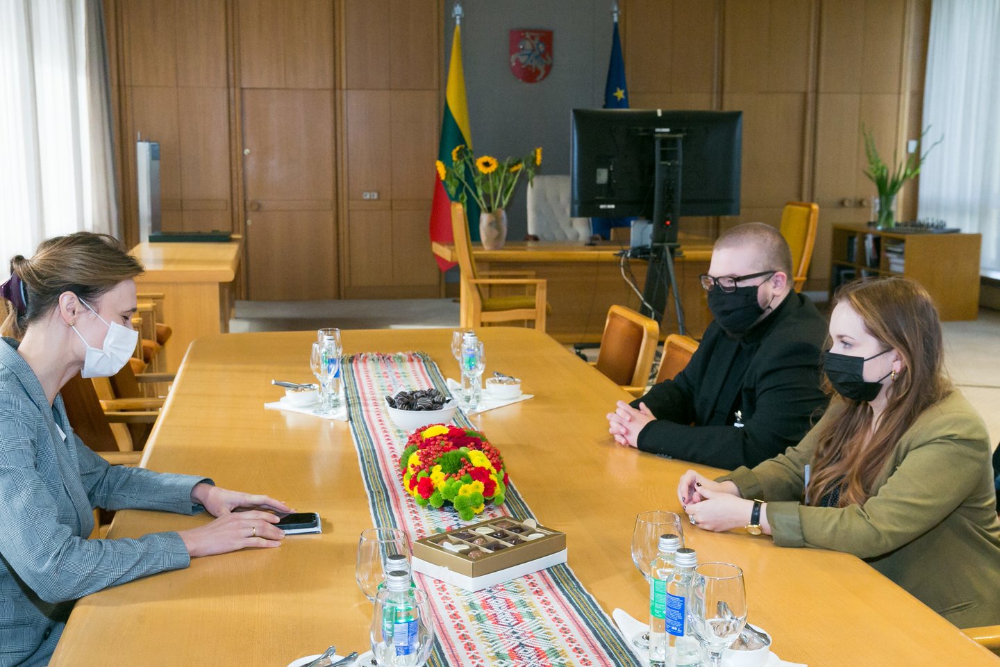 „Kaunas pride“ atstovai V.Čmilytei-Nielsen įteiks savo manifestą, kuriame – iškelti reikalavimai dėl LGBTQ+ bendruomenės problemų Lietuvoje.<br>T.Bauro nuotr.