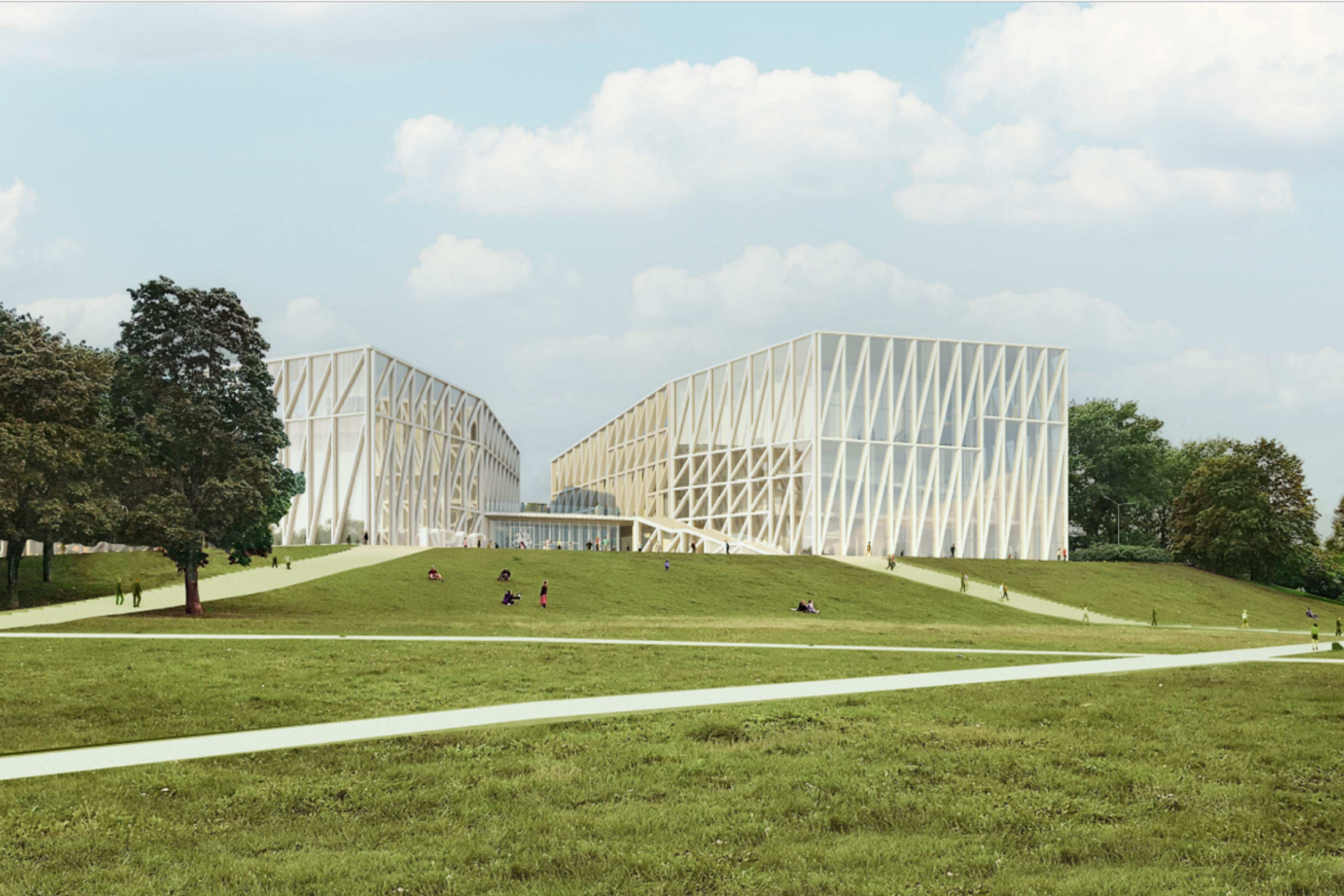 Visuomenei architektai pristatė nacionalinės koncertų salės projektinius pasiūlymus, kuriuos parengė ispanai „Arquivio architects“, bendradarbiaujant su lietuviais „Cloud architektai“.<br>Vizual.