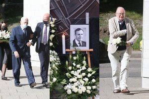 Sostinėje atsisveikinama su signataru Kazimieru Motieka: atvyko ir Valdas Adamkus