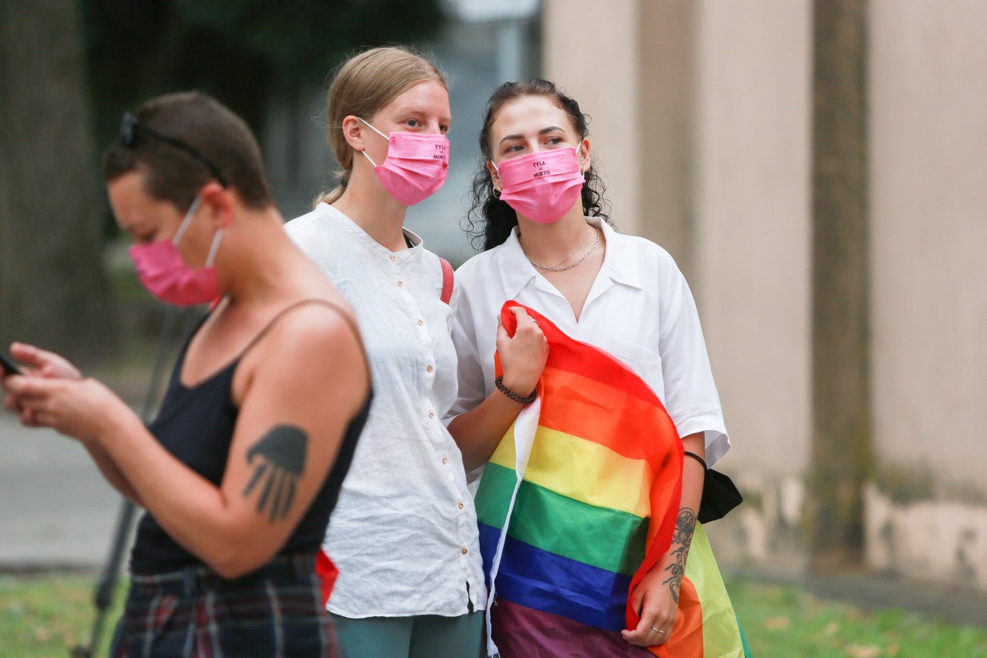 LGBTQ+ atstovai pasiryžę rugsėjo 4-ąją žūtbūt žygiuoti Laisvės alėja.<br> G.Bitvinsko nuotr.