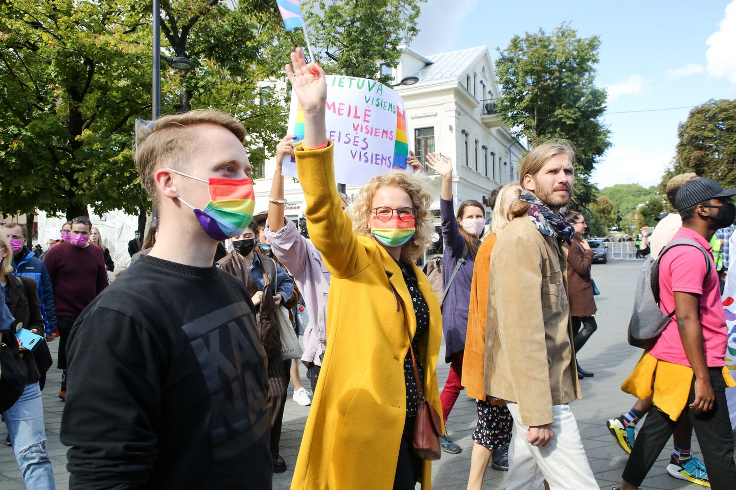 „Kaunas Pride“ eitynėse – būrys žinomų veidų.<br> T.Bauro nuotr.