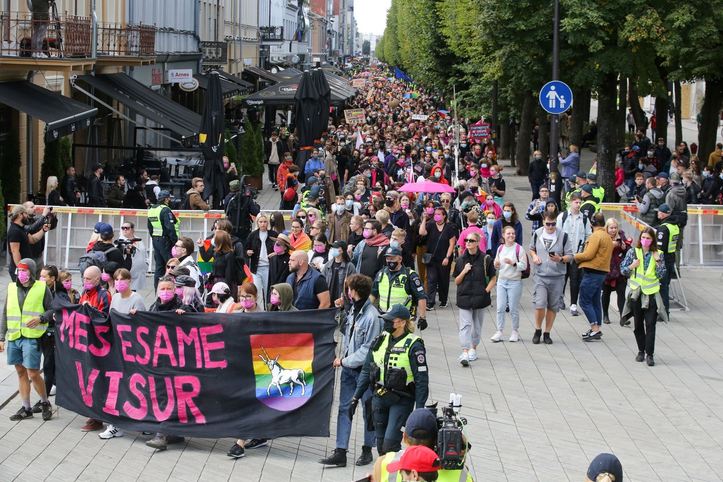 „Kaunas Pride“ eitynėse – būrys žinomų veidų.<br> T.Bauro nuotr.