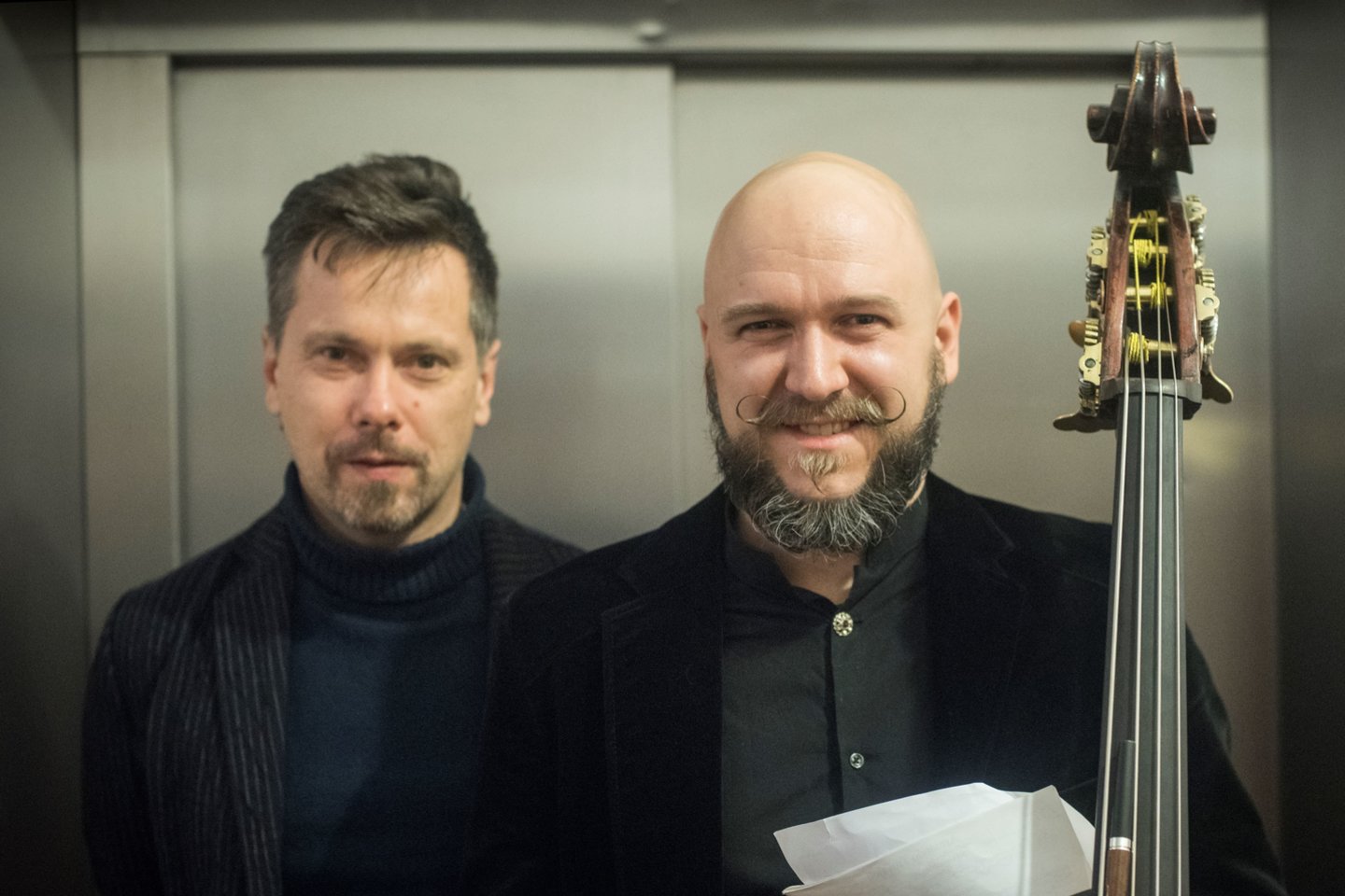  Koncerte skambės ir paties D.Bagursko bei L.Rimšos (kairėje) kūriniai.<br> D.Matvejevo nuotr.
