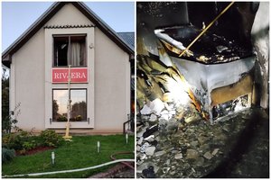 Greta Kauno užsiliepsnojo viešbutis: evakuota 20 žmonių, keli iššoko per langus