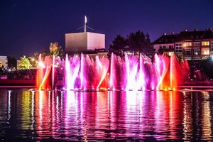 Kelias dienas panevėžiečius džiuginęs įspūdingas fontanas išjungtas, tačiau jau žadamos staigmenos