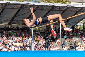 Įspūdingas M. Lasickienės pasirodymas „Deimantinėje lygoje“: tiek aukštai šiemet nešoko niekas